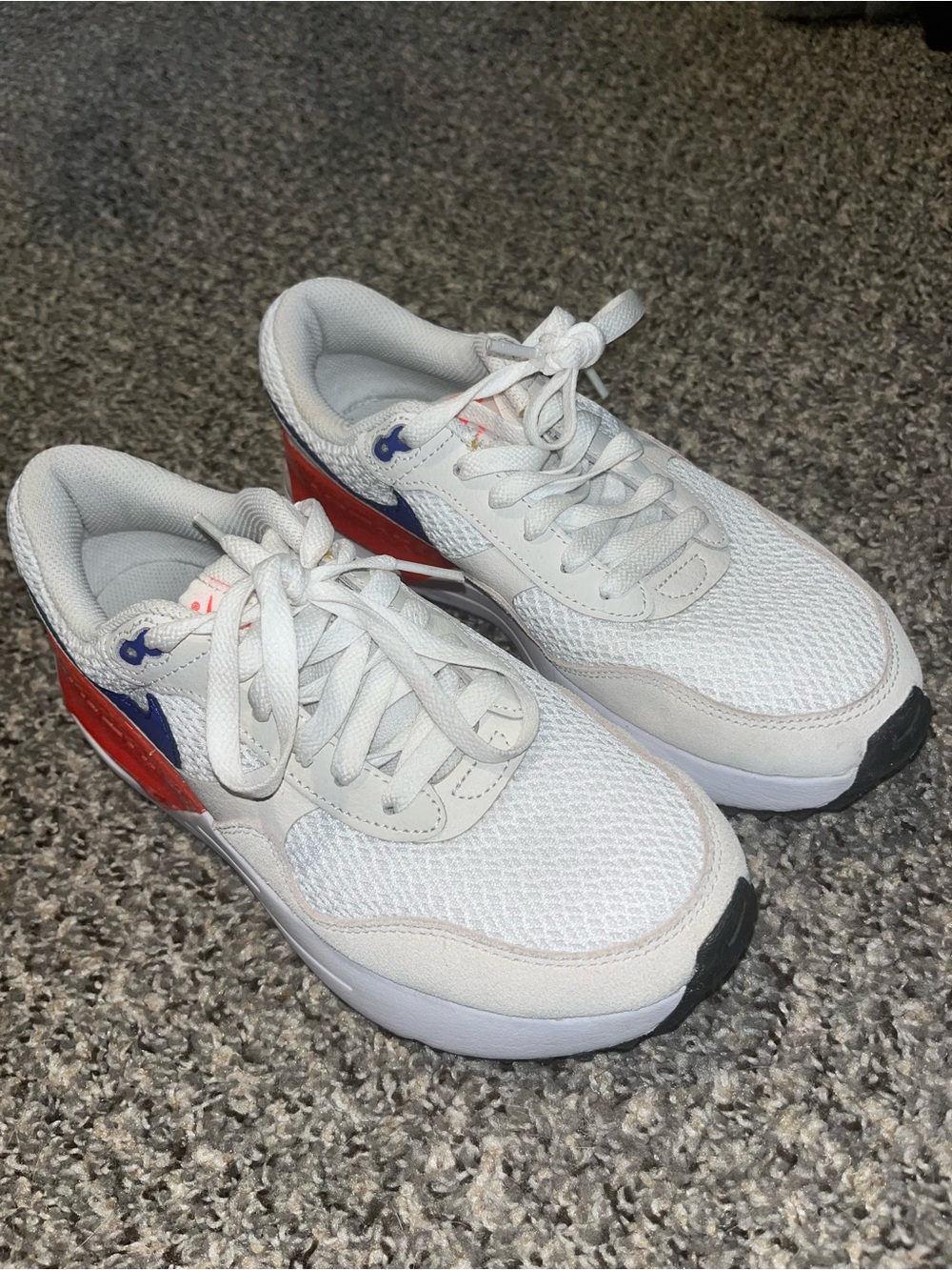 Nike Women's Air Max SYSTM White Bright Crimson Lapis